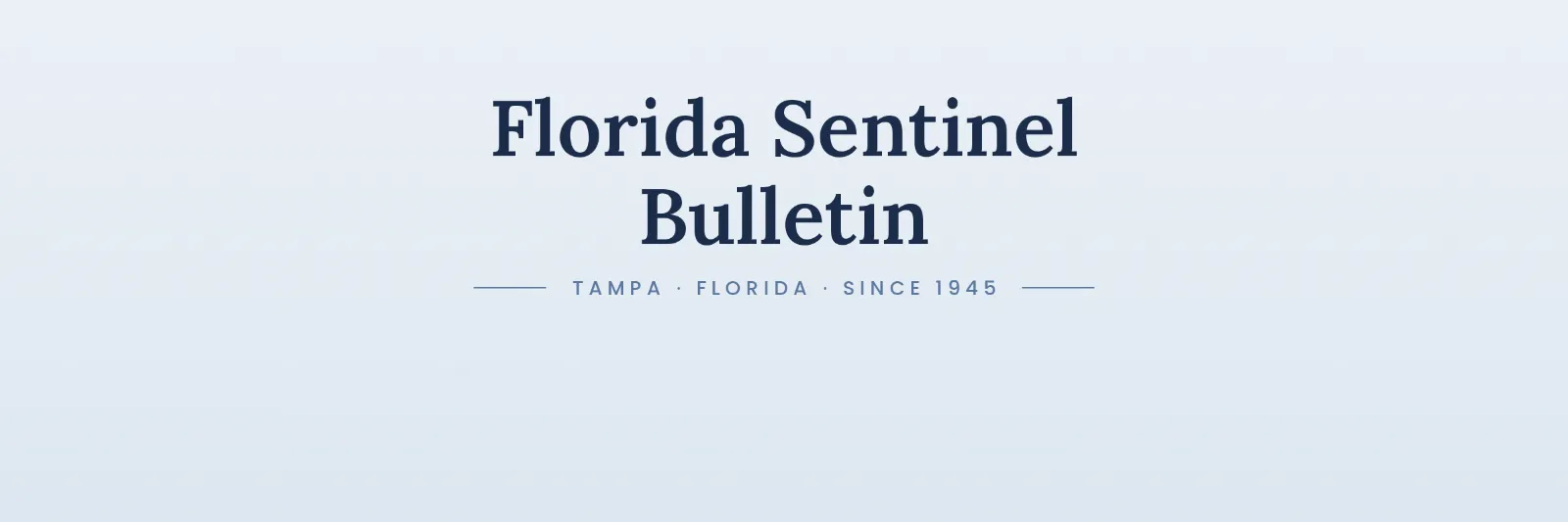 Florida Sentinel Bulletin