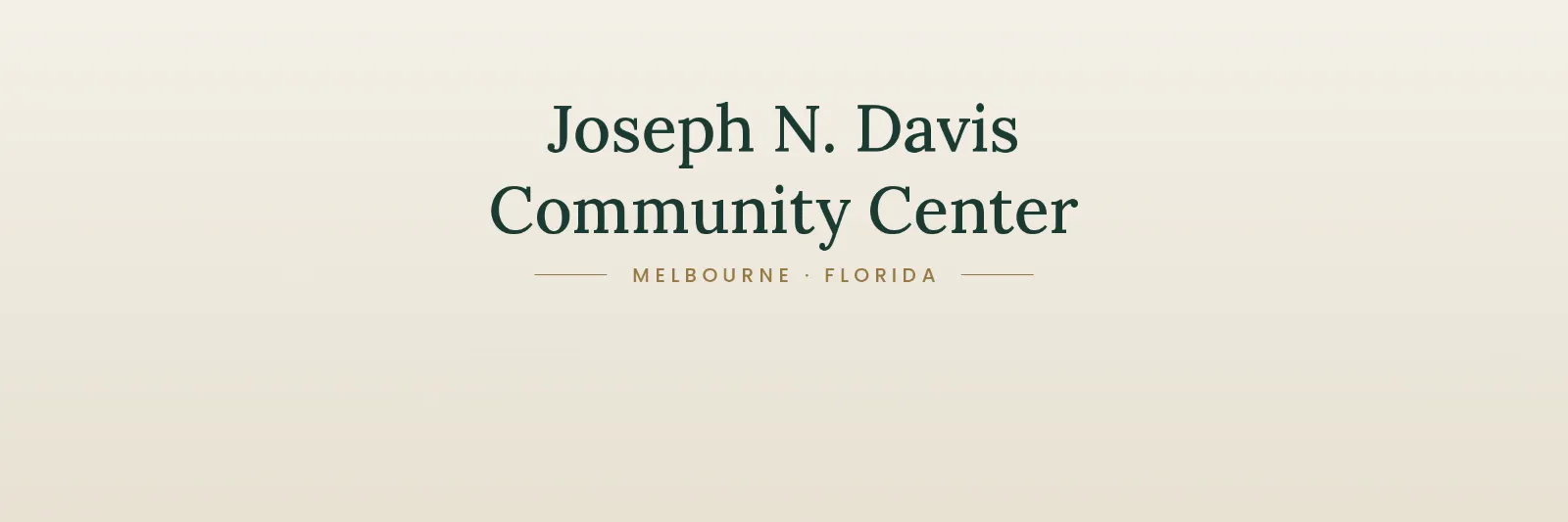 Joseph N. Davis Community Center