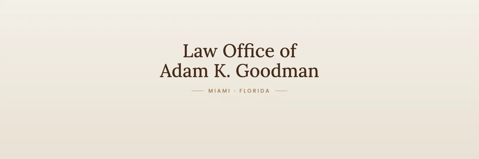 Law Office of Adam K. Goodman, PLLC